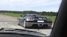 Uncut: Ferrari 599 GTB vs Koenigsegg CCR Evo for the first time in 1080 resolution