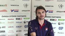 Hannes Sahlin i matchprogrammet