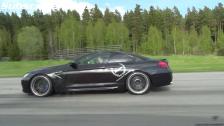 Cam2 Manhart Racing F13 BMW M6 Coupe Stage 4 vs Porsche 911 Turbo PDK stock