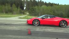 Ferrari 458 Italia 12 vs ESS BMW M3 E90 VT625 DCT Sedan Limousine