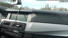 3rd angle (inside): BMW M5 F10 powerslide / drift: using up the reartyres