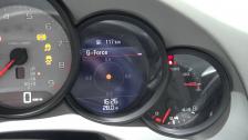Blue Porsche 991 (911) instruments in detail + grey interiour and exteriour