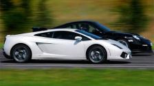 HD : Lamborghini LP560-4 vs Porsche 997 GT2 x 2
