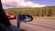 Uncut Lamborghini LP700-4 Aventador vs Edo Competition LP560-4 Gallardo view from Gallardo