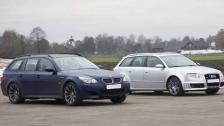 HD: Audi RS4 Avant vs BMW M5 Touring