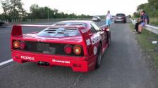[4k] Helping out fellow Gumballers in the Ferrari F40 outside Wshington DC, USA towards Manhattan