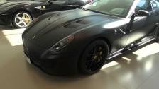 Beautiful Matte Black Ferrari 599 GTO (Nero Opaco) at Autoropa, Southern Sweden