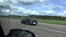 Uncut Porsche 911 Turbo 6-speed-manual vs BMW M5 Touring Supersprint headers + exhaust (+40 HP)