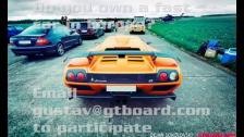 Ferrari 599 GTB F1 vs Lamborghinia Diablo GT = GTBoard.com