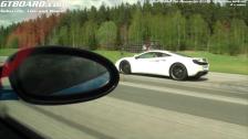 McLaren MP4-12C 625 HP x races vs 9ff GTurbo 750 Porsche 911 GT3 RS x 2