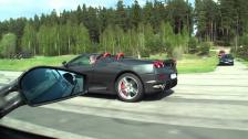 Ferrari 430 Scuderia vs Ferrari F430 Spider (top down)