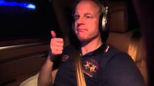 [4k] 260 km/h German Autobahn watching Wolf of Wall Street towards Europa Park and Gumball 3000