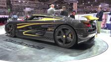 Koenigsegg Agera S Hundra getting cover on at Geneva Salon 2013