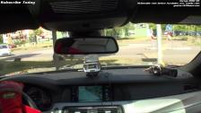 McDonalds visit Hartge BMW M5 F10 before Autobahn, inside view
