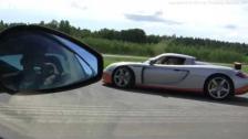 Porsche Carrera GT vs Ferrari 599 GTB Fiorano RACE 1