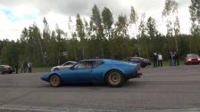 DeTomaso Pantera vs Mercedes SLS AMG Coupe (Old school vs new)