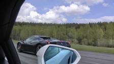 Lamborghini Gallardo LP560-4 Spyder vs Ferrari 458 Italia Spider (both top UP)