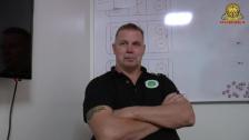 Kristianstad IK - Mats Lusth efter genrepet mot KRIF