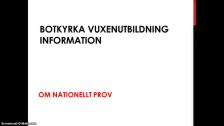 Om nationellt prov (NP) - på arabiska