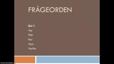 Frågeord del 1 (på ryska)