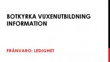 Information om semester (på tigrinja)